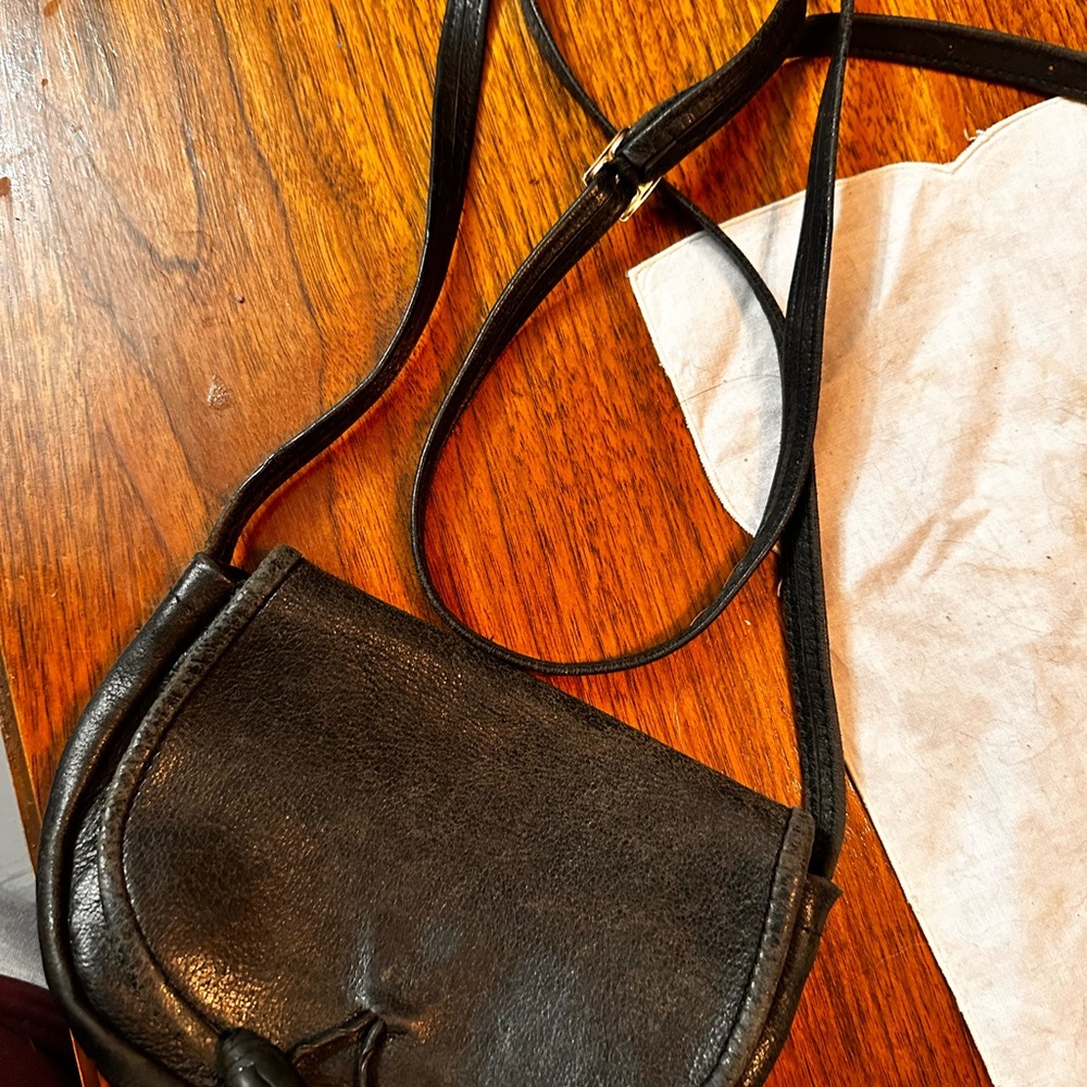 Vintage Black Crossbody Bag